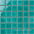 Classic green color 6mm swimming pool mosaic